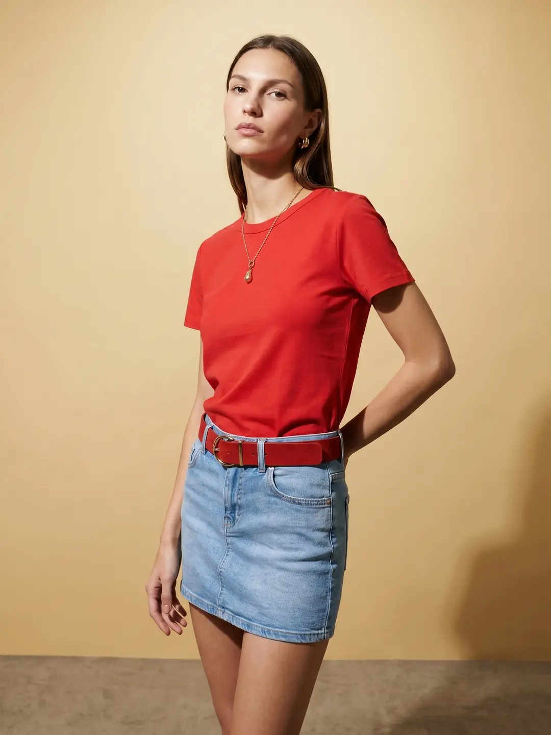 Bisiklet Yaka T-Shirt