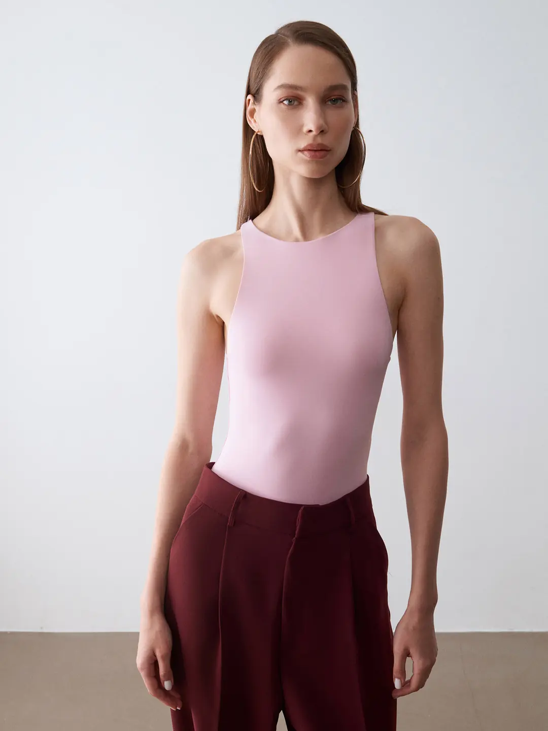 Halter Yaka Bodysuit