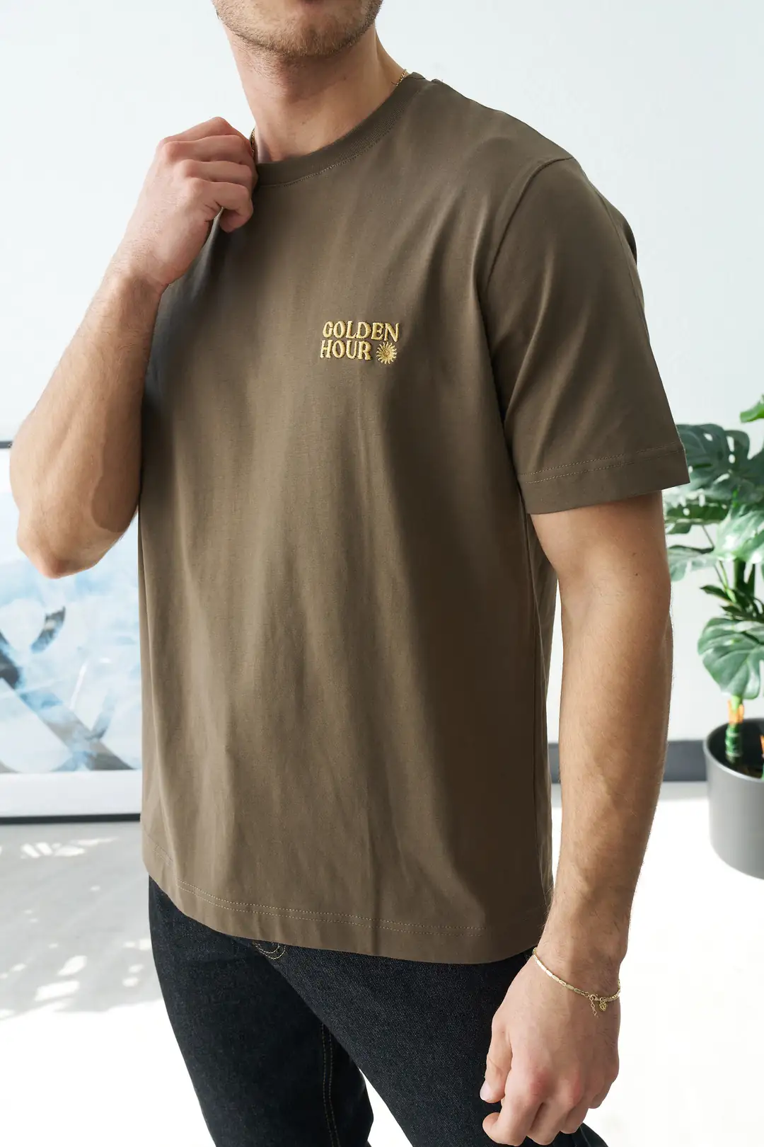 Golden Hour Yazılı T-Shirt