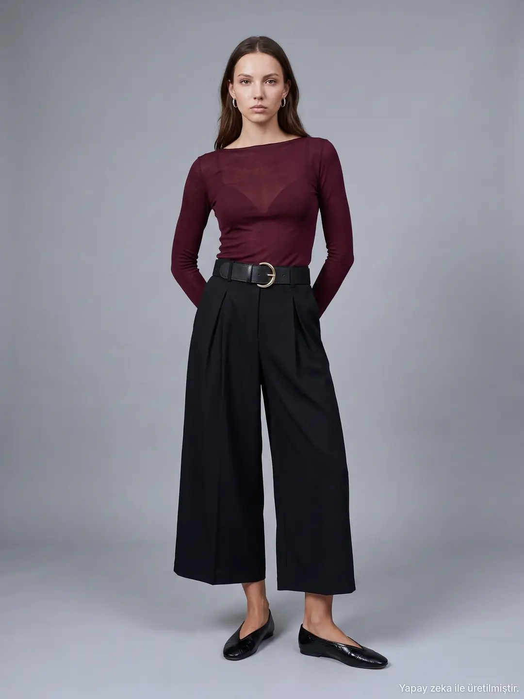 Kemerli Culotte Pantolon